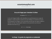Tablet Screenshot of oceaniamuaythai.com